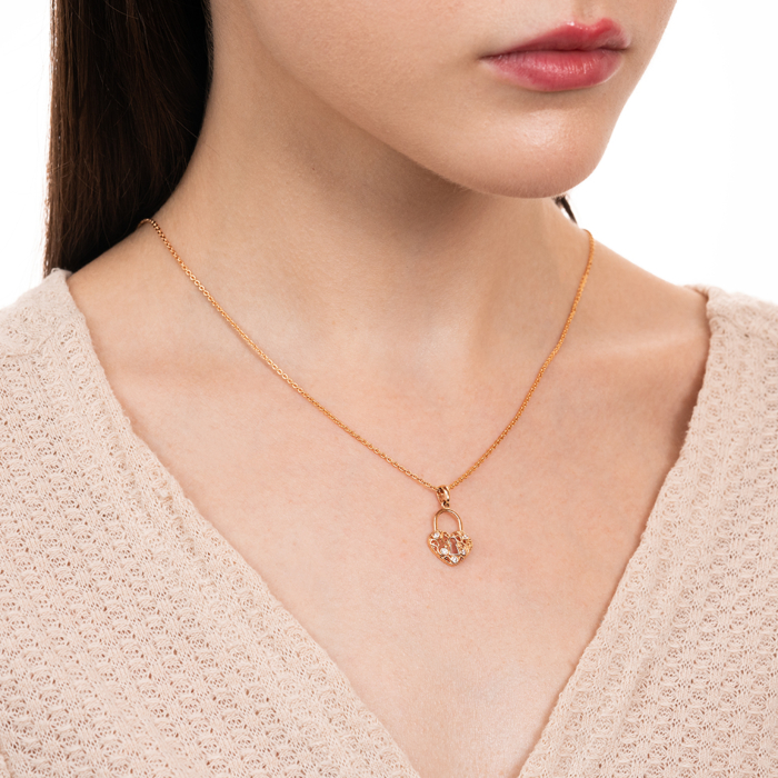 Золота підвіска з фіанітами. Артикул 32730/01/1/3