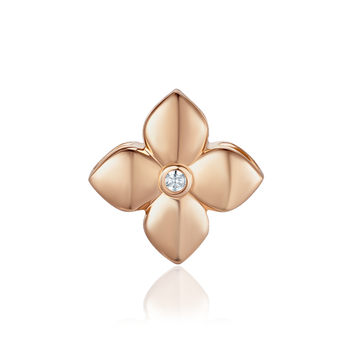 Золота підвіска з фіанітом. Артикул 32735/01/0/3