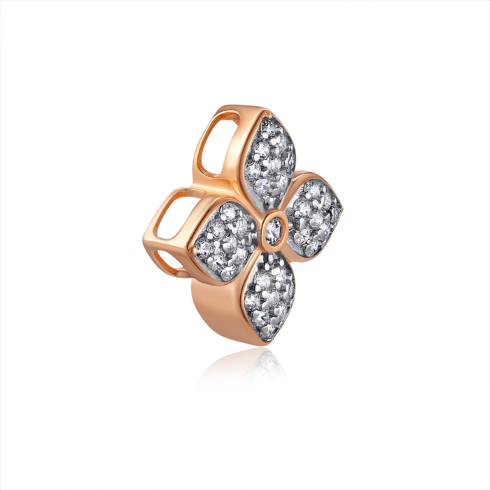 Золота підвіска з фіанітами. Артикул 32737/01/1/79