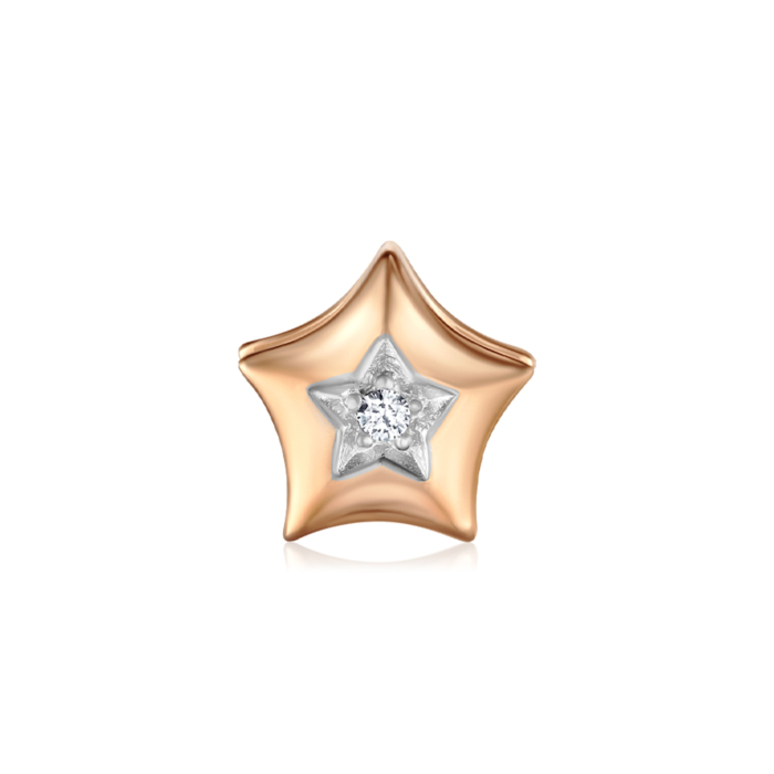 Золота підвіска з фіанітом. Артикул 32771/01/1/1