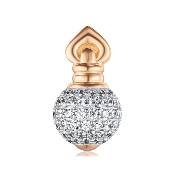 Золота підвіска з фіанітами. Артикул 32776/01/1/36