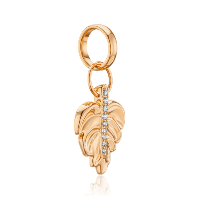 Золота підвіска з фіанітами 32870/01/0/43