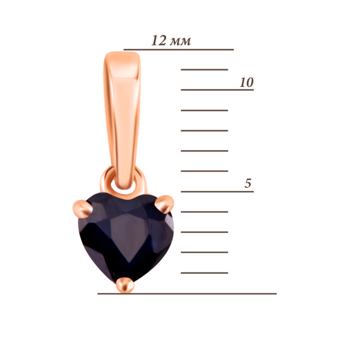 Золотая подвеска с сапфиром. Артикул UG533630SAPH