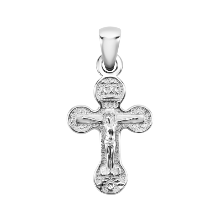 Серебряный крестик. Распятие Христа. Артикул UG5343П