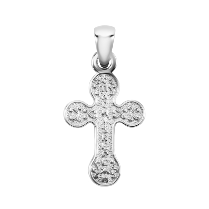 Серебряный крестик. Распятие Христа. Артикул UG5343П