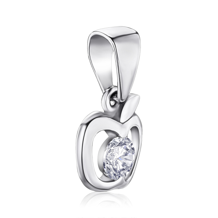 Серебряная подвеска с фианитом с35002