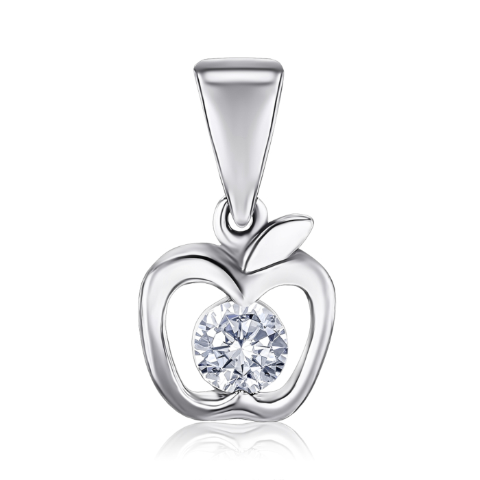 Серебряная подвеска с фианитом с35002