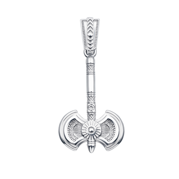 Серебряная подвеска-оберег «Секира Перуна». Артикул 35021/12/1 (с35021)