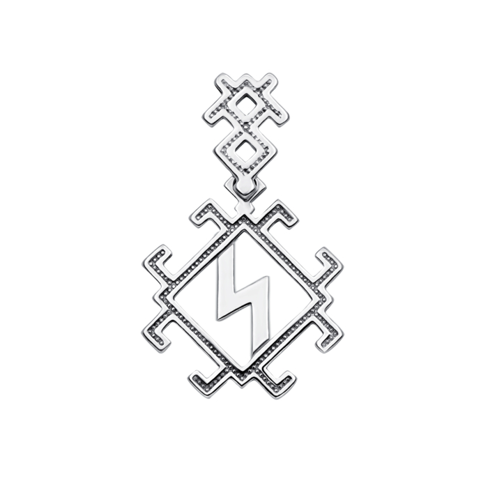 Срібна підвіска-оберіг «Руна “Сила”». Артикул 35030/12/1