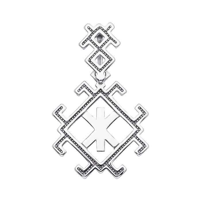 Срібна підвіска-оберіг «Руна “Жива (Рок)”». Артикул 35032/12/1