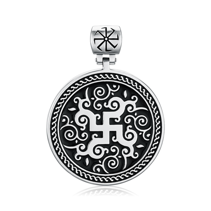 Срібна підвіска з емаллю 35039/12/1/389