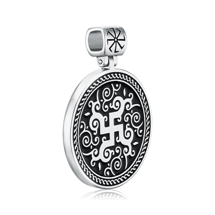 Срібна підвіска з емаллю 35039/12/1/389