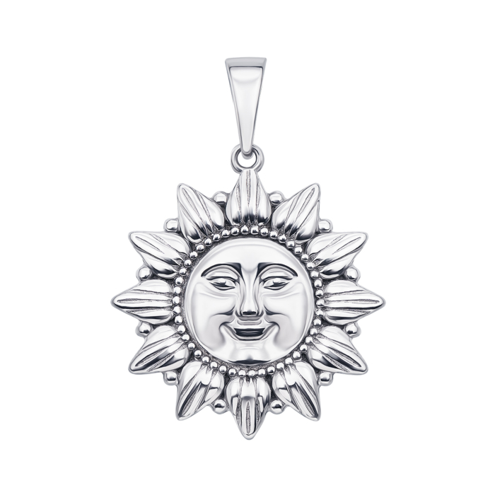 Срібна підвіска-оберіг «День-ніч». Артикул 35040/12/1