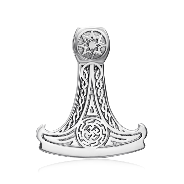 Срібна підвіска-оберіг «Секіра Перуна». Артикул 35041/12/1