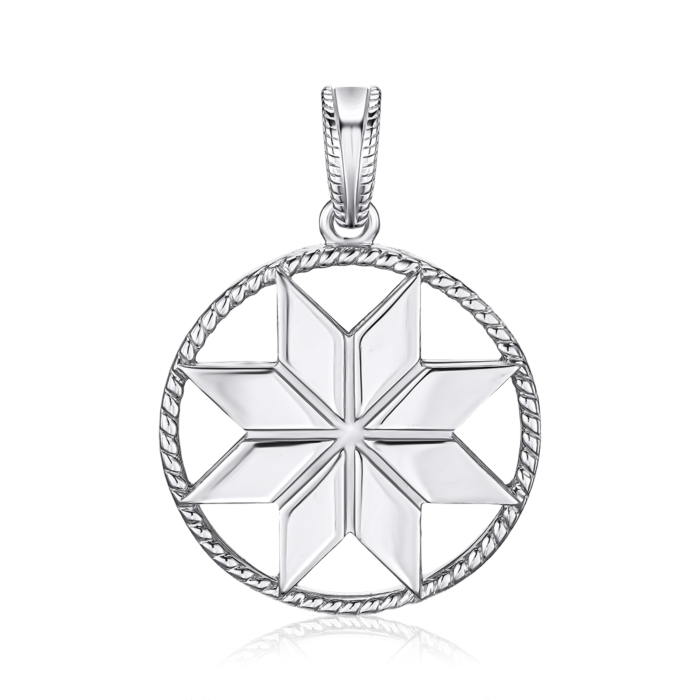 Срібна підвіска-оберег без вставки с35042