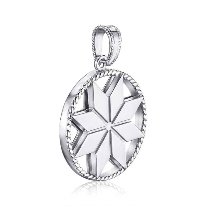 Срібна підвіска-оберег без вставки с35042