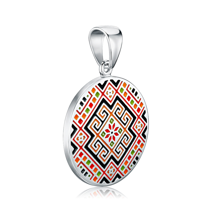 Срібна підвіска з емаллю 35082/12/1/828