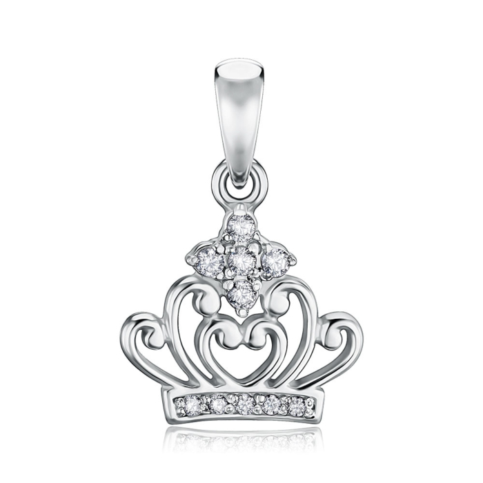 Серебряная подвеска с фианитами. Артикул 35095/12/1/927