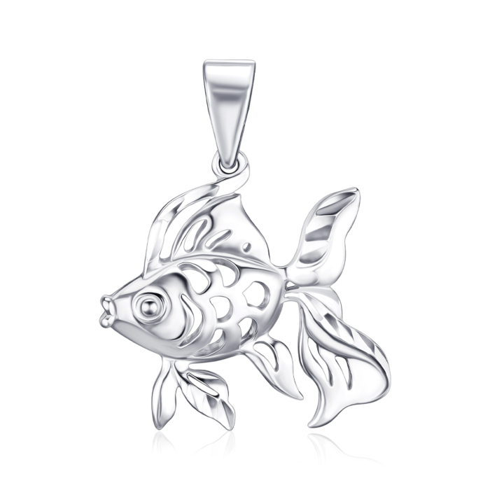 Серебряная подвеска без вставки. Артикул 35098/12/3