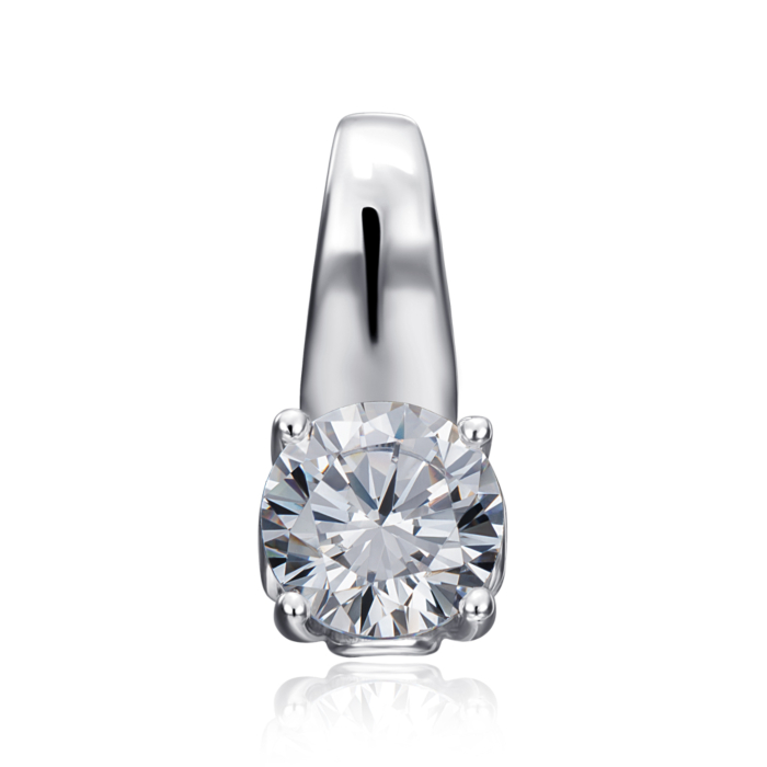 Срібна підвіска з фіанітом Tesori Zirconia. Артикул 35144/12/1/4026