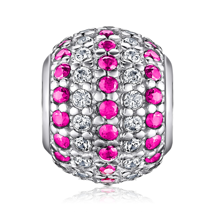 Срібна підвіска-шарм з фіанітами. Артикул 35150-1/12/1/1423