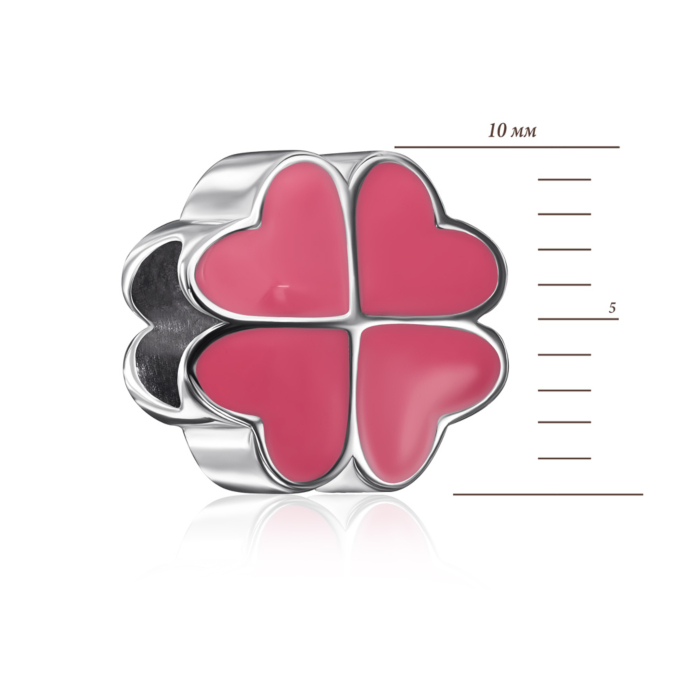 Срібна намистина шарм з емаллю. Артикул 35166/12/1/849