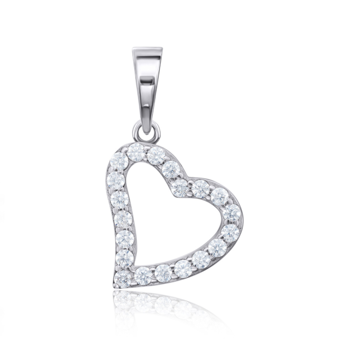 Срібна підвіска з фіанітами. Артикул 35283/12/1/3