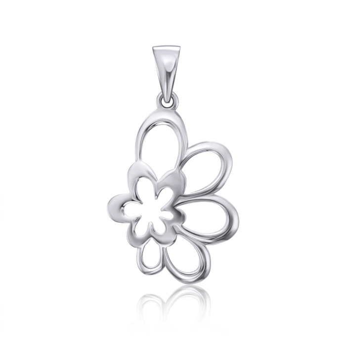 Срібна підвіска без вставки. Артикул 35296/12/1