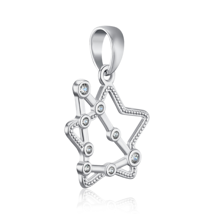 Срібна підвіска-зодіак