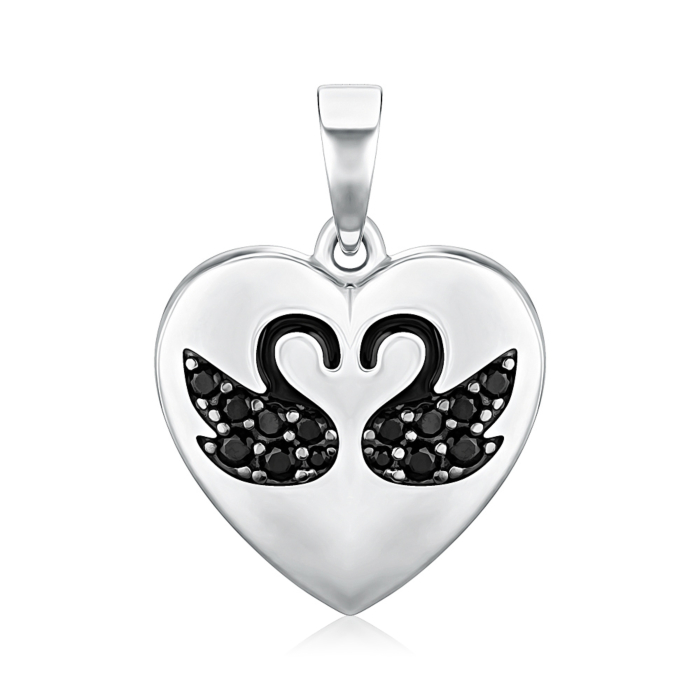 Срібна підвіска з фіанітами 35391/12/1/3963