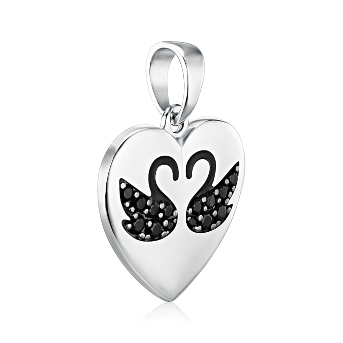 Срібна підвіска з фіанітами 35391/12/1/3963