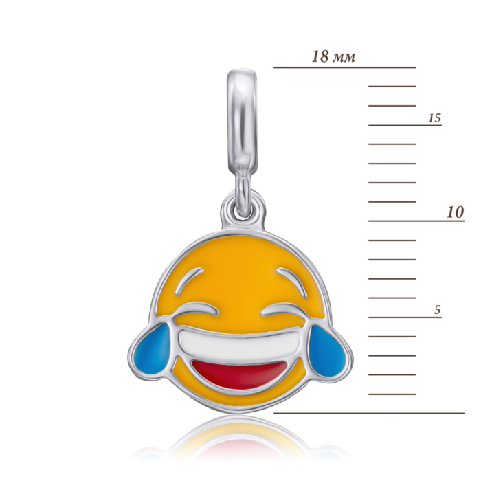 Срібна підвіска з емаллю. Артикул 35427/12/1/3885