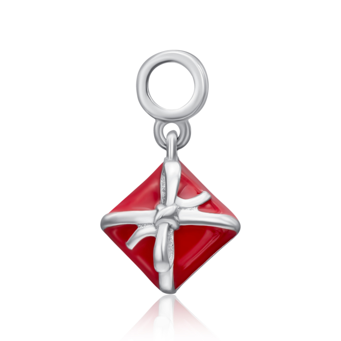 Срібна намистина-шарм з емаллю. Артикул 35462/12/1/392