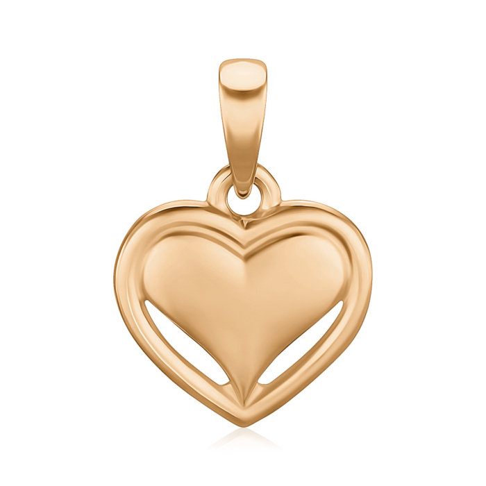 Срібна підвіска з позолотою 35606-Пз/17/0