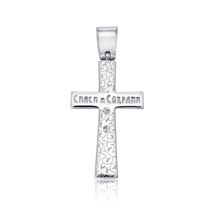 Золотий хрестик з емаллю. Артикул 3580/б