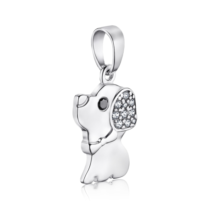 Серебряная подвеска с фианитами. Артикул 35818/12/1/21332