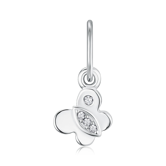 Срібна підвіска з фіанітами. Артикул 35836/12/1/36