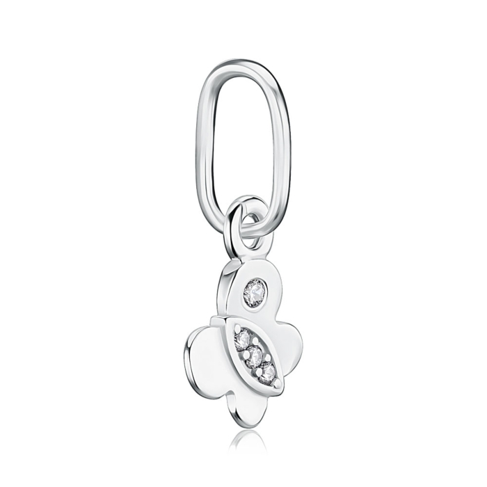 Срібна підвіска з фіанітами. Артикул 35836/12/1/36