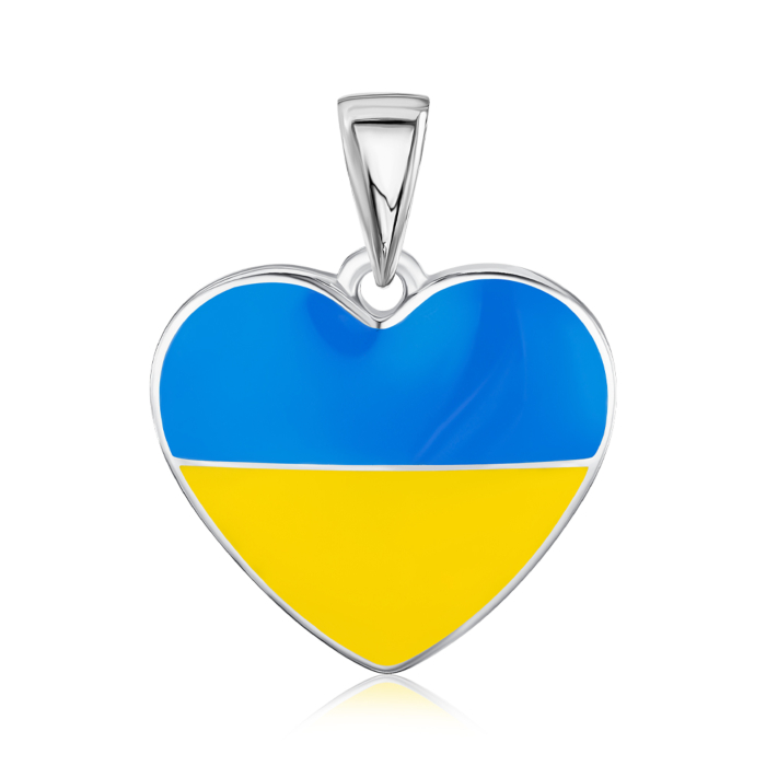 Срібна підвіска з емаллю. Артикул 35870/12/1/490