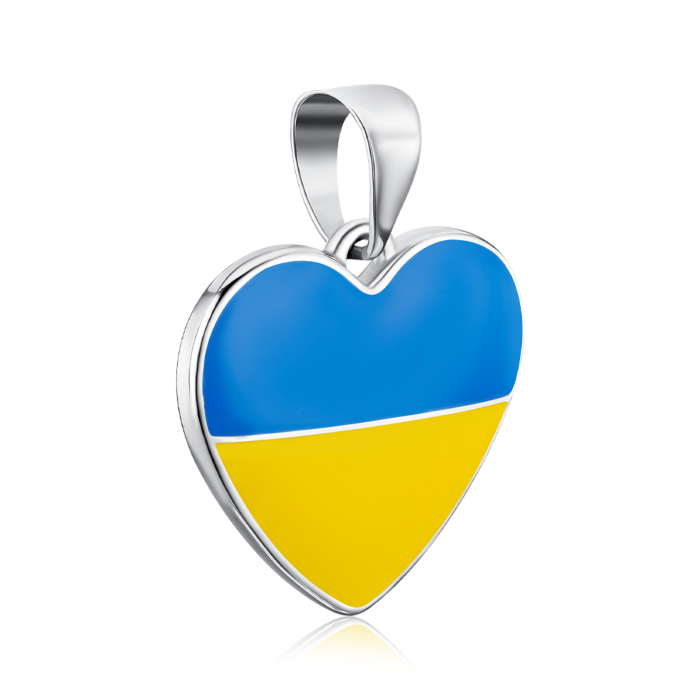 Срібна підвіска з емаллю. Артикул 35870/12/1/490