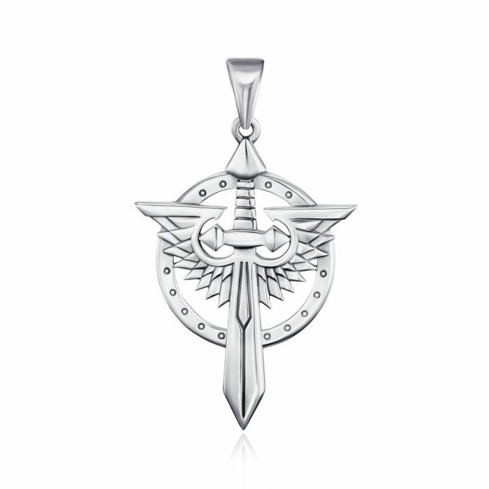 Срібна підвіска без вставки. Артикул 35877/12/1