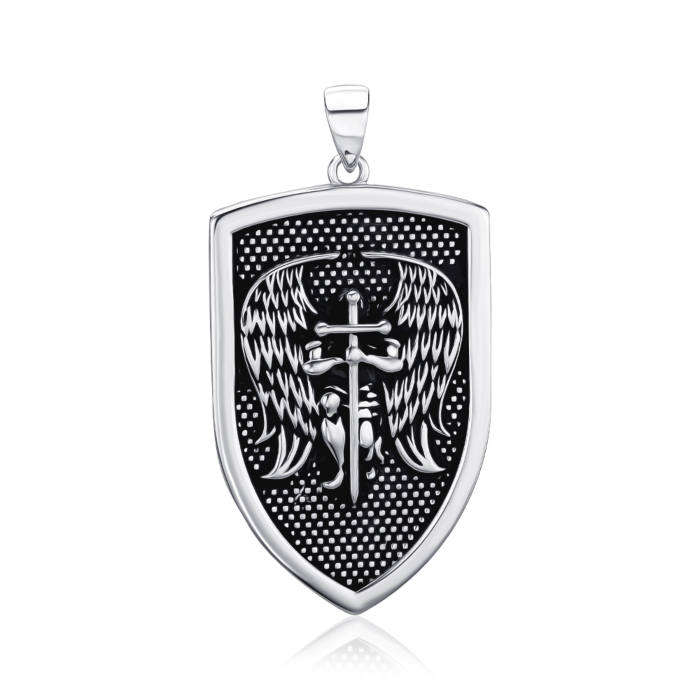 Серебряная подвеска без вставки. Артикул 35883/12/5