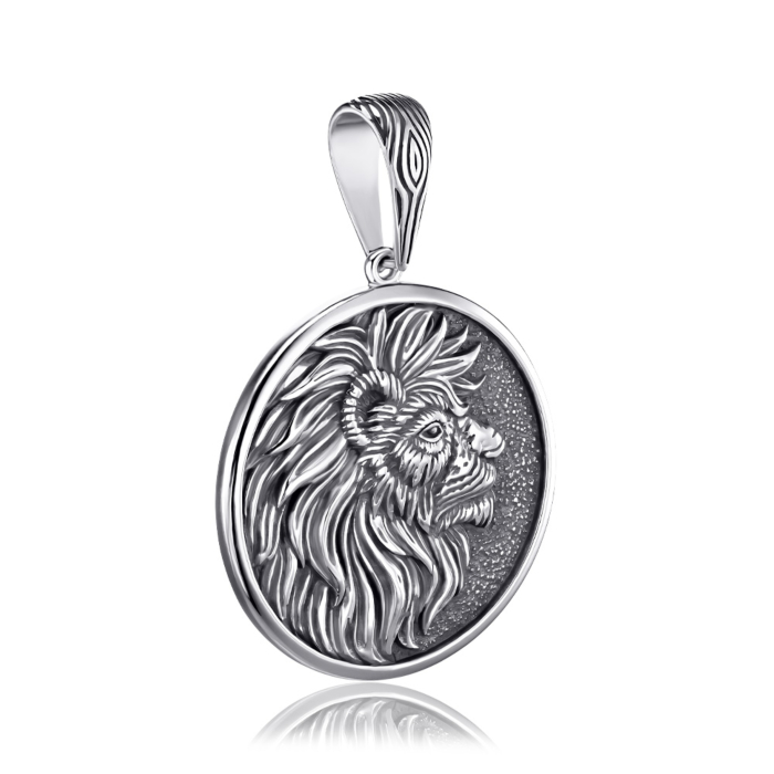 Срібна підвіска Лев без вставки 35922-2/12/5
