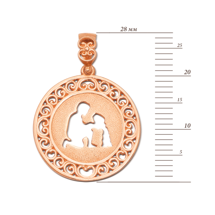 Золота підвіска «Водолій». Артикул 3765/вд