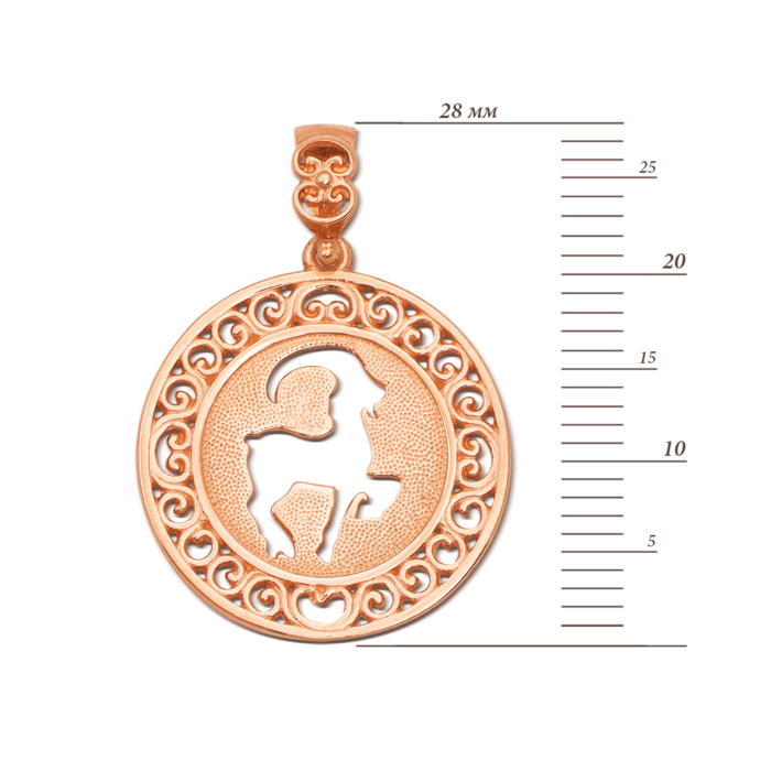 Золота підвіска «Козеріг». Артикул 3765/кз