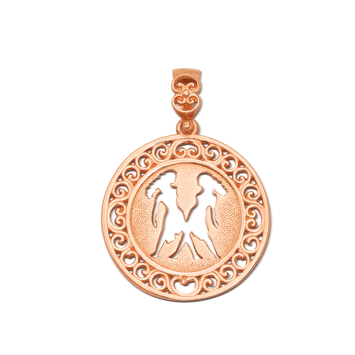 Золота підвіска «Близнюки». Артикул 3765/бл