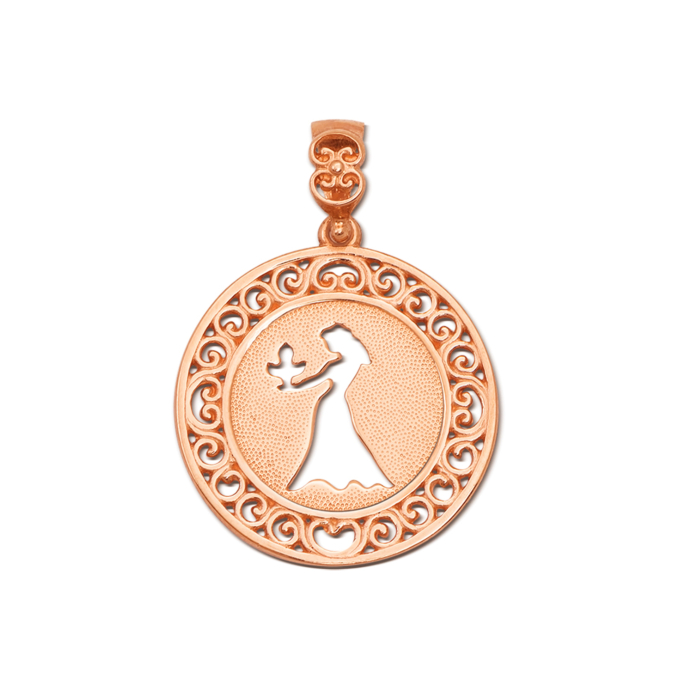 Золота підвіска «Діва». Артикул 3765/дв