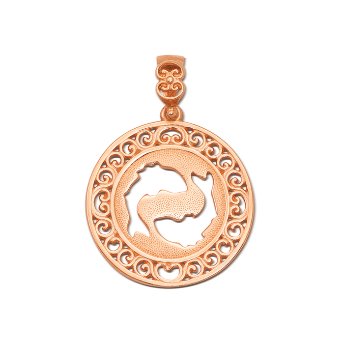 Золота підвіска «Риби». Артикул 3765/рб