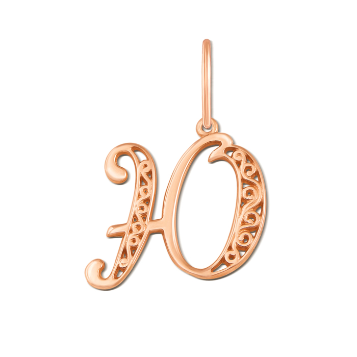 Золота підвіска "Літера Ю". Артикул 3766/ю