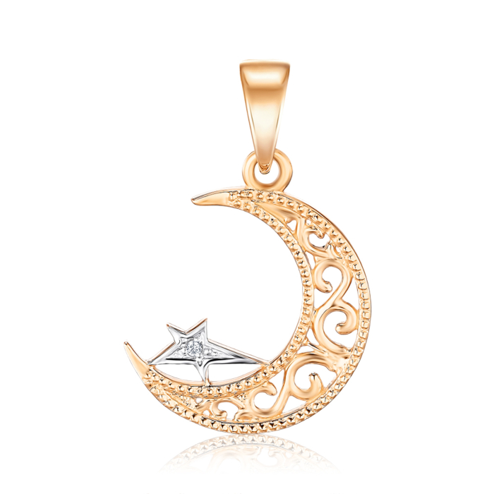 "Золота підвіска ""Мусульманський півмісяць"". Артикул 3771"